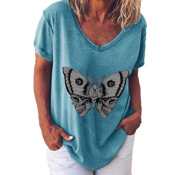 Camisetas de manga corta estampadas para mujer OAVQHLG3B Store lin121212