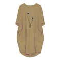 thumbnail image 3 of Robes Maxi pour Femmes 2023 Décontractées la Mode Robe d'Hiver Grande Taille Décontractée Ample avec Poches Aguichant Imprimée Robe d'Église pour Femmes 2023 Élégante en Liquidation, 3 of 3