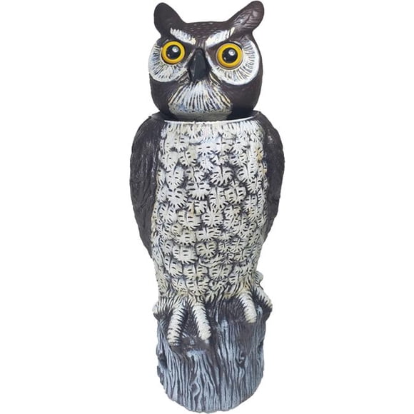 Dalen MRHO-4 18 in. Motion Sensing Natural Enemy Scarecrow Tiger Owl