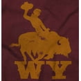 thumbnail image 2 of Wyoming Western Rodeo Rider WY Womens Slim Fit Graphic Tee Brisco Brands L, 2 of 5