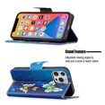 thumbnail image 2 of Allytech Wallet Case for iPhone 14 (6.1 inch 2022), Colorful Painting PU Leather Flip Folio Case with Card Holders Kickstand Shockproof Case for iPhone 14 2022, Green Butterfly, 2 of 4