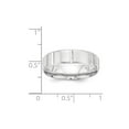 thumbnail image 2 of 14k White Gold Comfort Fit Unique Wedding Band Ring Size 13, 2 of 3