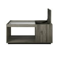 thumbnail image 3 of Talia 40" Table Basse de Rangement en Verre - Gris Ardoise, 3 of 5