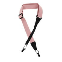 BESTOYARD Chic Pink Ukulele Strap Durable Cotton Belt Stylish Instrument Shoulder Strap