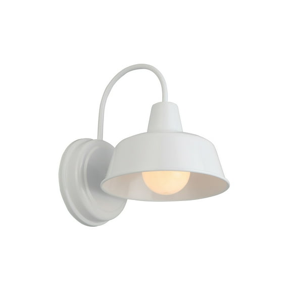 Mason 1-Light Indoor/Outdoor Wall Light with Metal Shade, Dimmable, Wet Rated for Porch, Patio, and Garage – Design House, WM957935