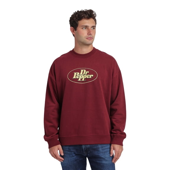 Dr Pepper “I’m A Pepper, You’re A Pepper” Men’s Oversized Crew Neck Sweatshirt  Xl