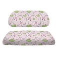 thumbnail image 2 of Pzuqiu Golf Themed 2-Piece Golf Cart Seat Cover Set - Cute Pink Bow Design, Breathable & Washable, Universal Fit for EZGO, Club Car & Yamaha, 2 of 10