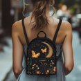 thumbnail image 4 of HELLHERO Golden Butterfly Moon Pattern Light Small Backpack, Practical Practical Backpacks with Adjustable Strap for Outdoor Daily, 4 of 8