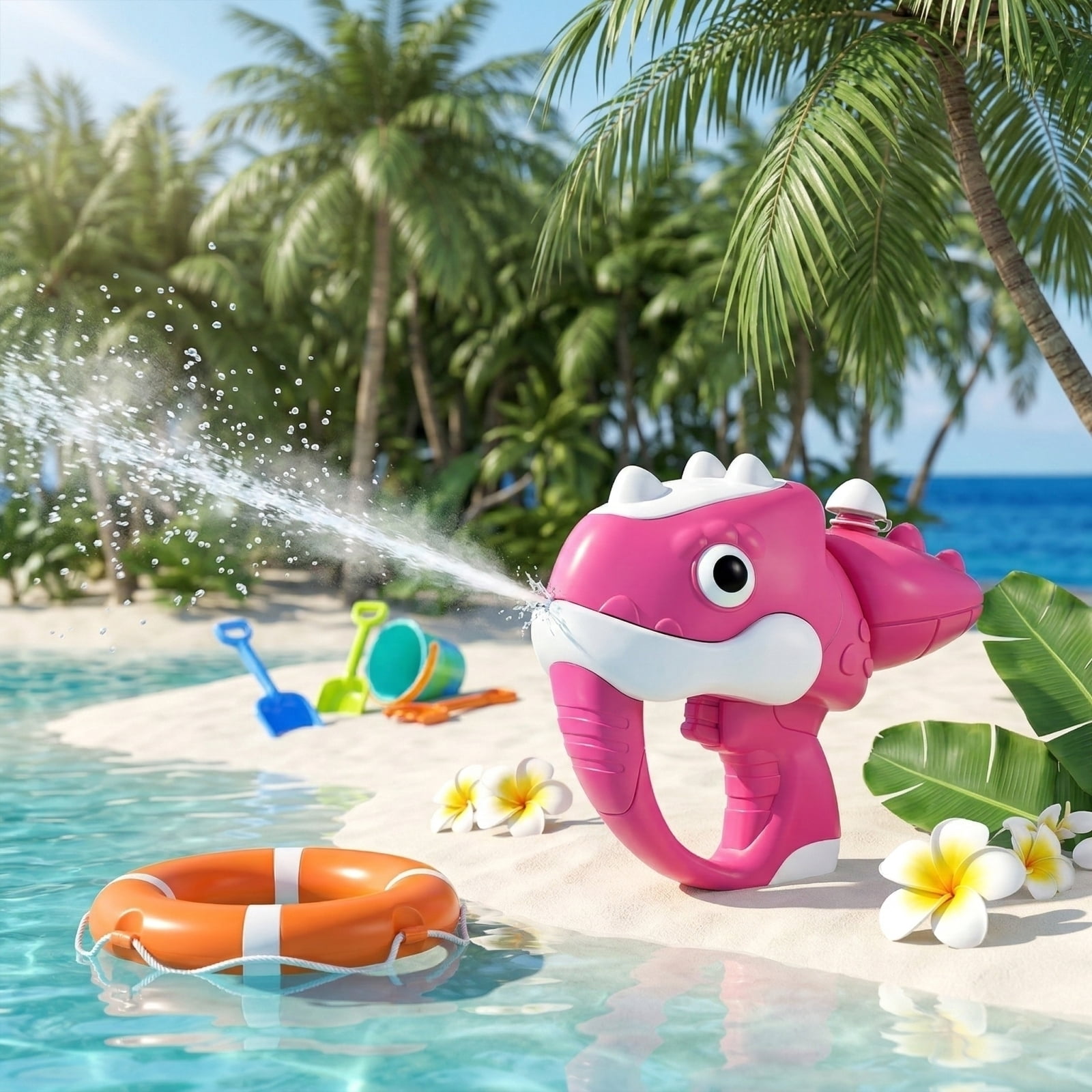 Small Water Gun, Dinosaur Toys, Outdoor Water Toys, 6X3 In, Yellow, Water Fun for Student Outdoor, Outdoor, 1 Pc