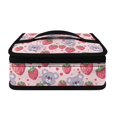 thumbnail image 2 of KUIFORTI Handbag Lunch Bag Tote Bag Satchel Bag Durable Washable Lunch Pouch Storage Work School Lunch Box with Strap, Koala Strawberry, 2 of 7