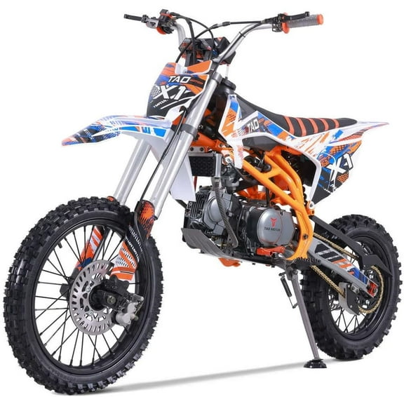 TaoTao DB-X1 140cc Dirt Bike Air Cooled, 4-Stroke-Orange, White, Black