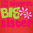 thumbnail image 3 of CafePress - Biggest Sister Pink Green2 T Shirt - Dark T-Shirt Kids XS-XL, 3 of 4