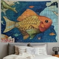 thumbnail image 2 of Orinice Birds World Map Tapestry Wall Hanging Unique Style Graphic Tapestries for Home Wall Decor Living Room Bedroom Apartment Farmhouse Dorm 60x50inch, 2 of 6
