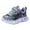 Grey, variant on Toddler Little Kids Boys Girls Sneakers Dinosaur LED Flashing Light up No Slip Lightweight Shoes
