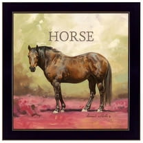 Henry the Horse by Bonnie Mohr Printed Wall Art Wood Multi-Color