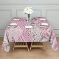 thumbnail image 3 of Pioneer Flower Floral Print Pattern Square Tablecloth,Waterproof Square Table Cover,Wipeable Spillproof Washable Table Cover for Home Kitchen Party Decor 60"x60"(152x152cm), 3 of 6
