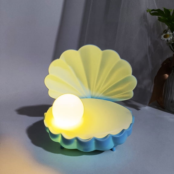 Jacenvly Battery Operated Christmas Lights Sweet Dream Pearl Mussel Small Night Lights Glowing Children'S Diy Toys Hand-Made Atmosphere Lamp Home Decor