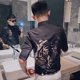 thumbnail image 5 of Camisa de hombre con estampado Camisas estampadas para hombre Gráfico Blanco Media manga Estilo coreano Botones Diseñador Xxl Nuevo en Aesthetic SI, 5 of 5