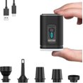 thumbnail image 1 of Electric Air Pump for Inflatables Mini Air Bed Pump with 5 Nozzles 4kPa Powerful Inflator Deflator Air Pump Portable Electric Pump for Air Mattress Airbed Paddling Pool Swimming Ring, 1 of 5