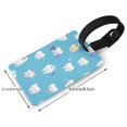thumbnail image 4 of Balery Cute Healthy Teeth Print Durable Luggage Tags with Secure Strap, Personalized Travel ID Tags for Suitcases, Bags, and Backpacks - Easy Identification for Men and Women, 4 of 8