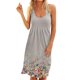 thumbnail image 1 of Moda Mujer Vestidos Verano Impresión Casual Sin mangas Vacaciones Playa Mini vestido Fridja hjkh2914, 1 of 4