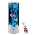 thumbnail image 2 of MMJ Fish Sensory Lamp Color Changing LED Aquarium Night Light Moving Bubble Effect Remote Control Mood Lamp Bedroom Home Office Desk Decor, 2 of 9