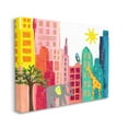 thumbnail image 4 of Stupell Industries Kid's Safari Animal City Scene Elephant Giraffe Owl Canvas Wall Art Design by Jennifer McCully, 36" x 48", 4 of 5