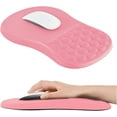 thumbnail image 1 of Ergonomic Mouse Pad with Wrist Rest Support Large Mousepad with Memory Foam Wrist Rest and PU Base Massage Bulge Design for Pain Relief Computer Wireless Mouse Desk(xx ) Bl, 1 of 7