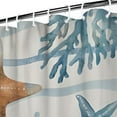 thumbnail image 4 of Ocean Theme Starfish Shower Curtain Liner - Marine Life Water Resistant Fabric, Washable Tropical Bathroom Decor for Coastal Homes,36x72in, 4 of 5