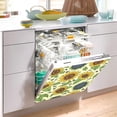 thumbnail image 3 of Vintage Sunflowers Beige Dishwasher Magnet Covers for The Front Magnetic Dishwasher Cover Home Cabinet Decals 20" x 26" Refrigerator Door Home Decor, 3 of 5