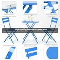 thumbnail image 6 of TQKVIPI Patio Bistro Set Outdoor Furniture Set Folding Bistro Table and Chairs Conversation Set for Bistro Balcony Porch Yard Garden(Blue with Cushion), 6 of 7