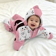 thumbnail image 3 of YunPes Infant Baby Starfish Onesie Funny Cute Graphic Flannel Hooded Jumpsuit Newborn Photography Outfit Halloween Christmas Shower Gift, 3 of 5