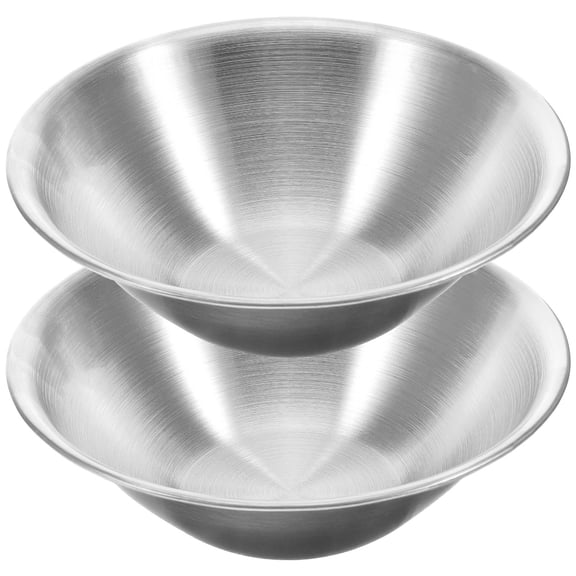 DRAFIDEEP Stainless Steel Large Mixing Bowls Set of 2 Kitchen Prep Bowls
