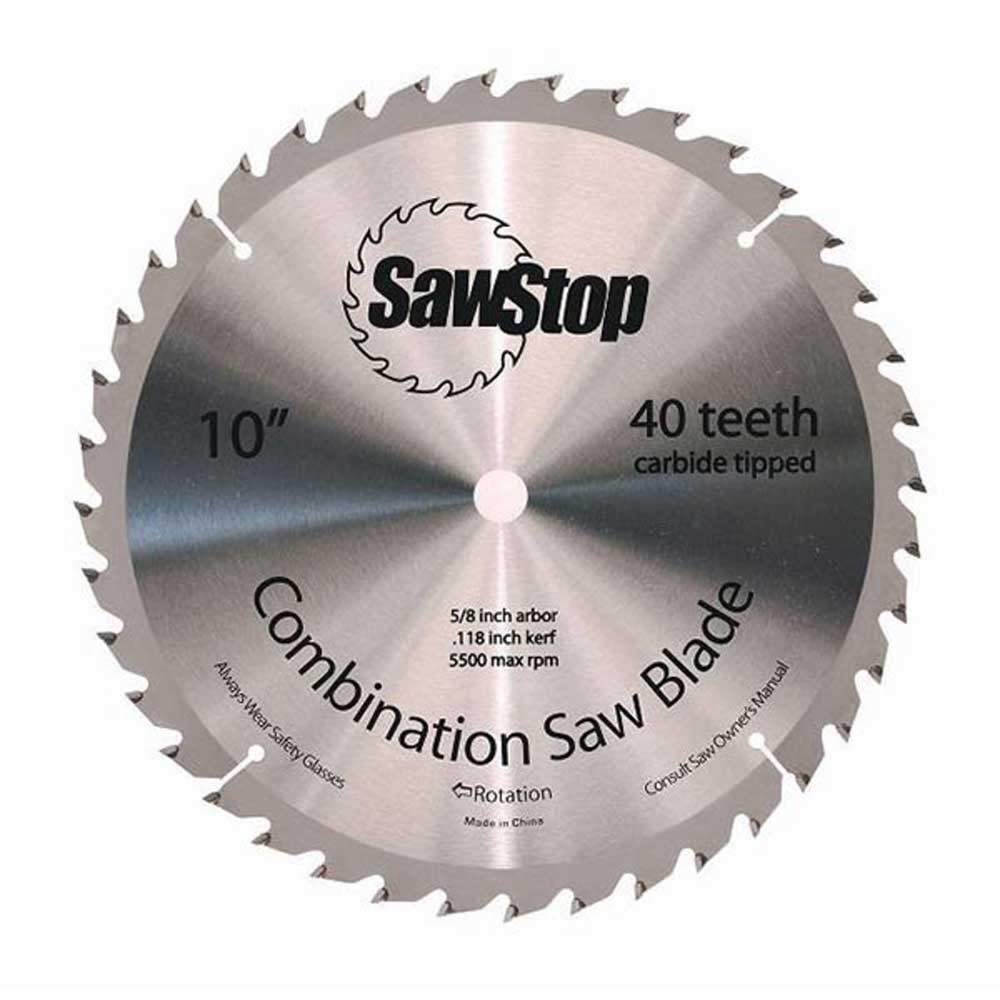 SawStop CNS07148 40 Teeth Combination Circular Saw Table Blade