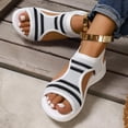 thumbnail image 4 of Dakaela Womens Walking Sandals Orthopedic Spring Summer Beach Vacation Casual Shoes Open Toe Slip on Plantar Fasciitis Platform Slides Size 6-10 White, 4 of 7