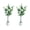 White rose, variant on 2PC Lifelike & Maintenance-Free Artificial Rose Flower Tree – Faux Silk Leaves & Realistic Blooms, Decorative Plant in White Pot