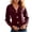 Wine, variant on Cardigan Sweaters for Women Soft Casual Long Sleeve V Neck Button down Cropped Knit Cardigans Fleece Outwear Jackets(White,Large)