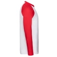 thumbnail image 3 of Fruit of the Loom T-Shirt de Baseball à Manches Longues Contrasté pour Adulte, 3 of 3