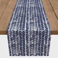 thumbnail image 3 of Creative Products Watercolor Knit Pattern Navy Blue 16x90 Poly Twill Table Runner, 3 of 3