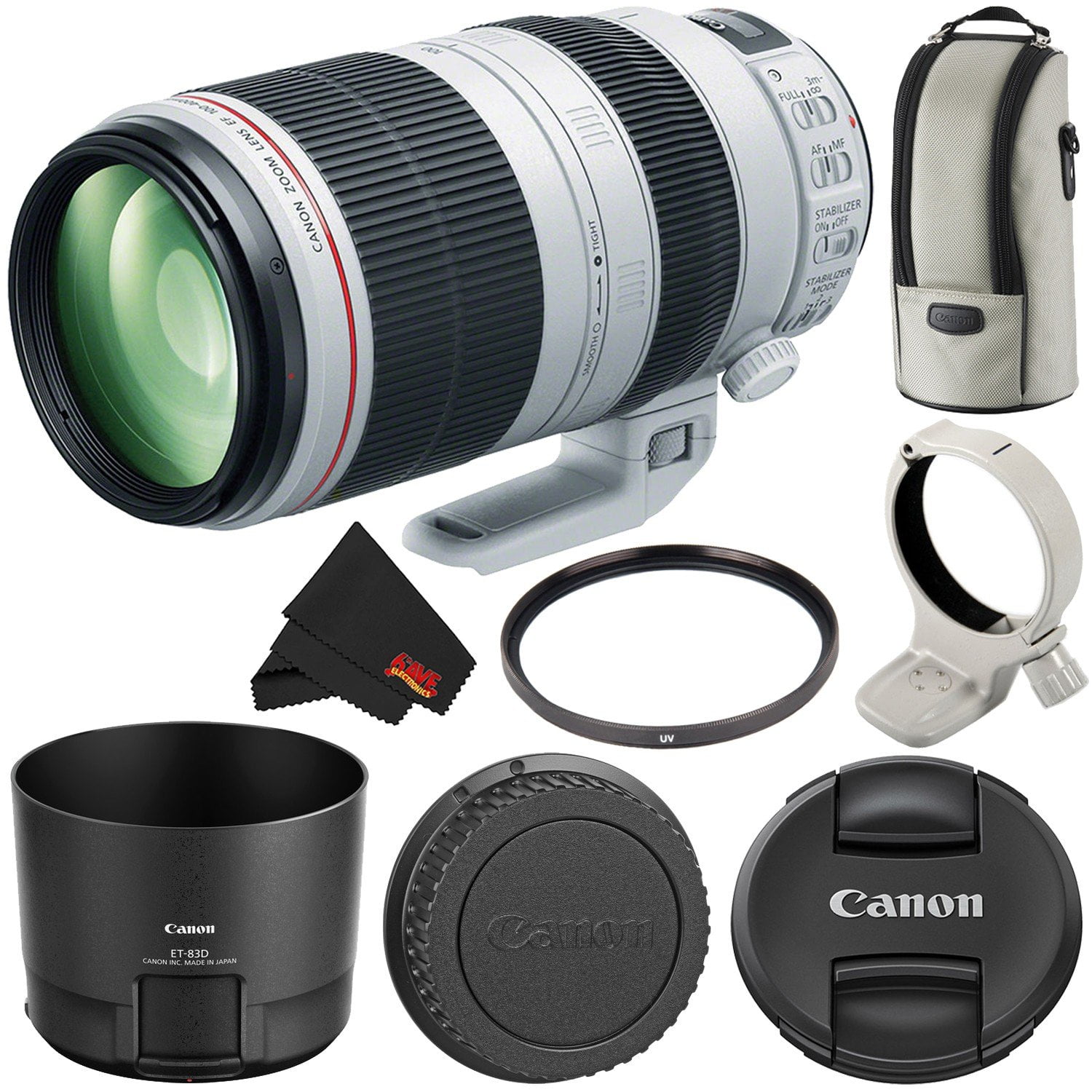 Canon EF 100-400mm F/4.5-5.6L IS II USM Lens International Version