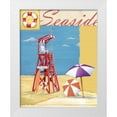 thumbnail image 3 of Paul Brent 12x14 White Modern Wood Framed Wall Art Titled - Lifeguard Collage I, 3 of 5