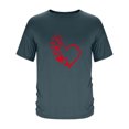 thumbnail image 3 of Tops para hombre, blusas y camisas de manga corta con cuello redondo para hombre, camisetas casuales con estampado de moda para hombre, blusa de manga corta, blusa de poliéster para hombre., 3 of 4