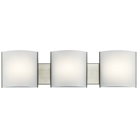 

3 Light Bathroom Light Fiture Approved for Damp Locations with Transitional Inspirations 6 inches Tall By 30 inches Wide Bailey Street Home