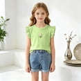 thumbnail image 2 of Girls Short Sleeve T Shirts Cute Little V Neck Tops Kids Summer Casual Blouses Clothes 6-12 Months 12-24 Months 2t 3t 4t 5t 6t 7t 8t 9t Children, 2 of 5