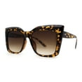 thumbnail image 2 of SA106 Womens Mod Oversized Square Cat Eye Sunglasses Tortoise Brown, 2 of 4