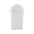 Kitchen Trash Can with Swing Top Lid White, 13 Gallon (2 Pack) Slim