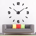 thumbnail image 4 of Billuyoard Reloj de pared 3D autoadhesivo analógico alimentado por elegante DIY funcionamiento silencioso hogar Oficina sala de estar relojes Decoración del hogar Negro Billuyoard HA067873-02, 4 of 5