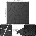thumbnail image 7 of Prilinex 44 PCS Plastic Deck Tiles Outdoor Interlocking Patio Tiles Waterproof for Backyard Porch, 12"W x 12"L, Dark Gray, 7 of 7