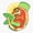 1pcs, variant on Colorful Crested Gecko Er, Phone Decal Water Bottle Stickers Car Decals, Funny Birthday Gift