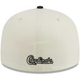 thumbnail image 4 of Men's New Era Stone/Black St. Louis Cardinals Chrome 59FIFTY Fitted Hat, 4 of 5